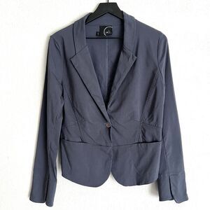 Porto San Francisco Womens Blazer Size 1 Grayish Blue